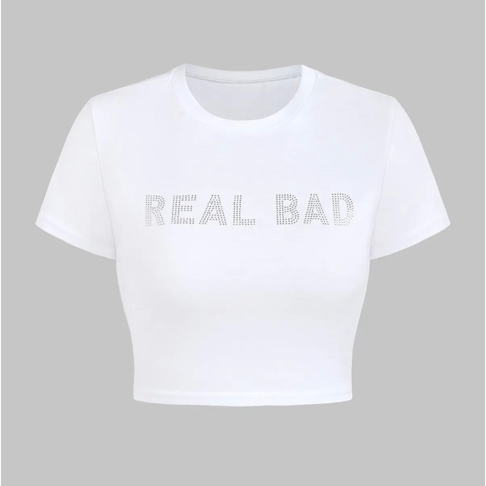 “Real Bad” Cropped Shirt M